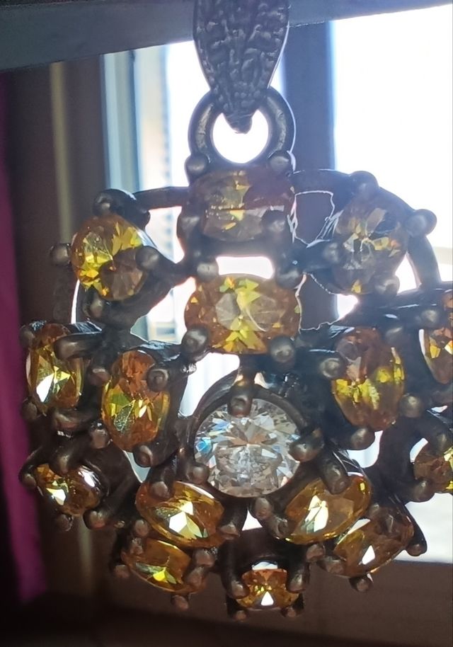 Pendente argento citrini