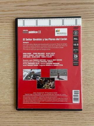 “El señor Ibrahim y las flores del Corán” dvd
