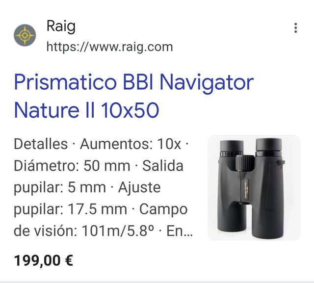 Prismáticos Navigator Nature II