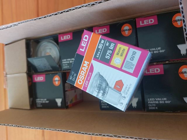 10x LED Osram GU10 3000K - lámparas