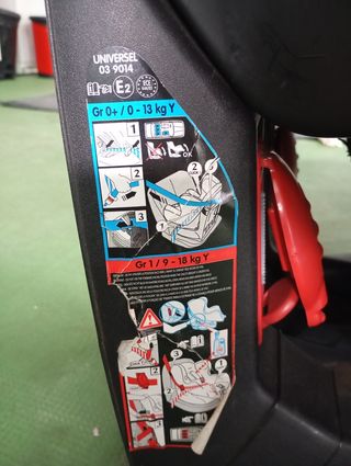 Silla coche bebé grupo 0+