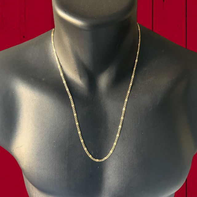 Collar Barbado Race 3.00 mm Oro 18 Kilates