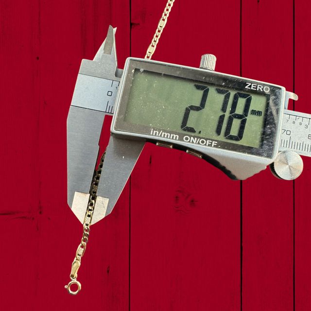 Collar Barbado Race 3.00 mm Oro 18 Kilates