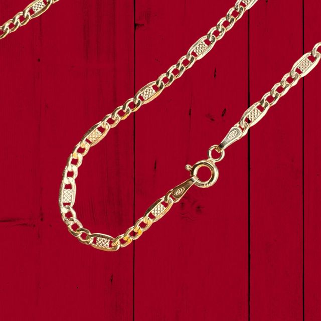 Collar Barbado Race 3.00 mm Oro 18 Kilates