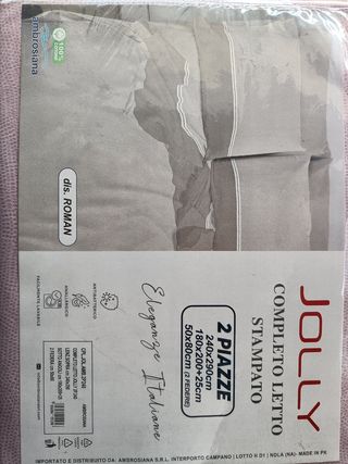 Lenzuola Matrimoniali Cotone Ambrosiana - 2 Piazze