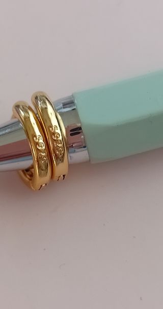 Aros plata medio zircon