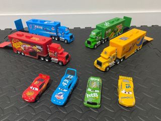 Coches y camiones metalicos de Cars
