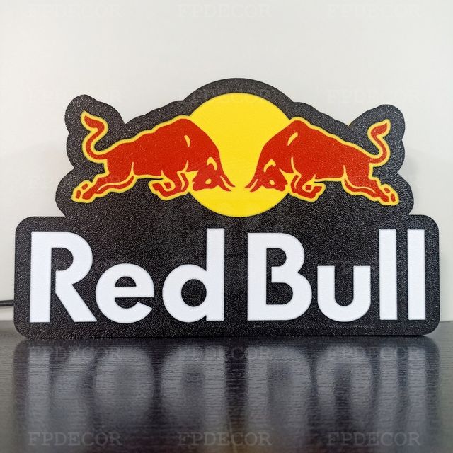 RedBull com LED RGB! Caixa de luz! Decor