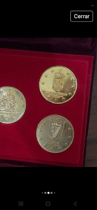 5 Monedas Conmemorativas en estuche