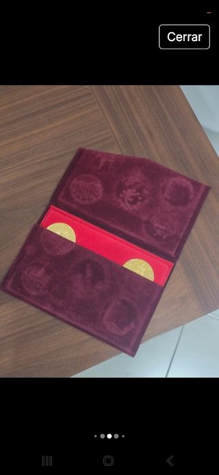 5 Monedas Conmemorativas en estuche