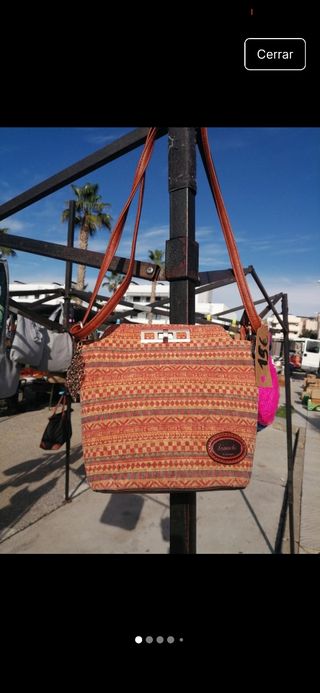 Bolso bandolera vintage corcho