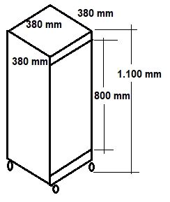 Terrario rinconero de aluminio