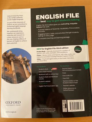 ENGLISH FILE INTERMEDIATE 3 ED STUDENT´S BOOK