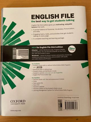 ENGLISH FILE INTERMEDIATE 3 ED STUDENT´S BOOK