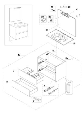 Mueble de Baño Roca Tenet Pack