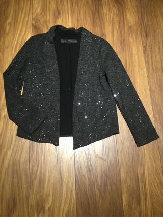 Chaqueta lentejuelas Zara T. XS