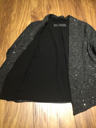 Chaqueta lentejuelas Zara T. XS