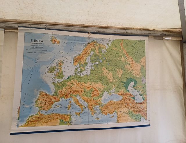 Mapa europa años 80 política e física