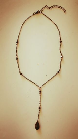 Collana con Pendente a Goccia d'Acqua