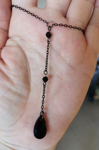 Collana con Pendente a Goccia d'Acqua