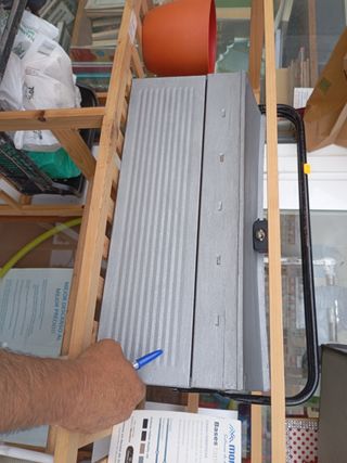 Caja herramientas metálica vintage