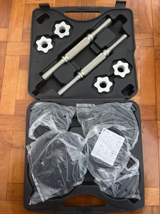 Mancuernas Decathlon 20kg. No negociable
