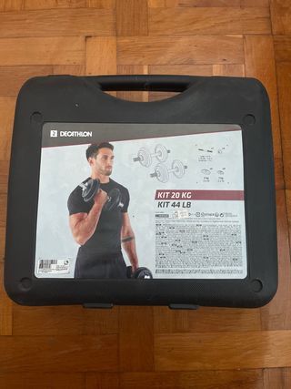 Mancuernas Decathlon 20kg. No negociable