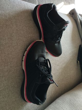 Zapatillas Adidas Negras Rosa - 37 y un tercio 