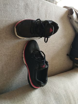 Zapatillas Adidas Negras Rosa - 37 y un tercio 