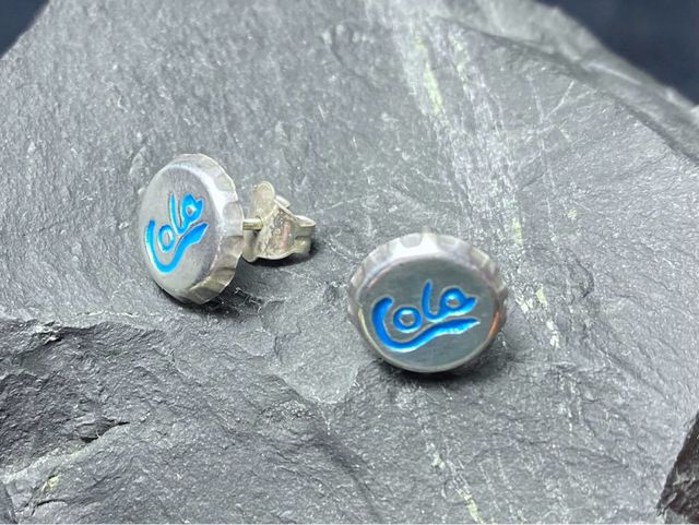 Pendientes de Plata Chapas Cola 