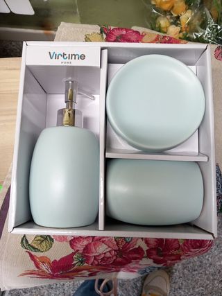 Set bagno Virtime Home - Azzurro