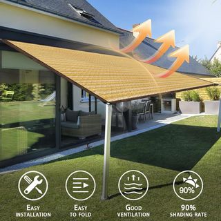 Toldo rectangular con ojales 2 x 2