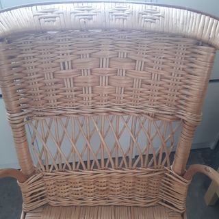 Silla mimbre natural