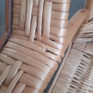 Silla mimbre natural