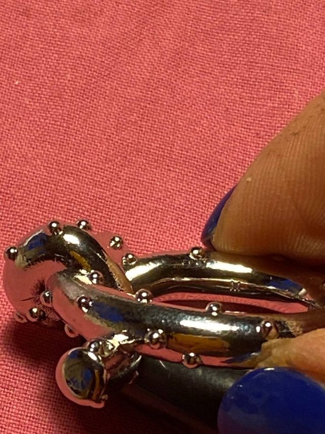 Acne Studios anello nodo stupendo color silver