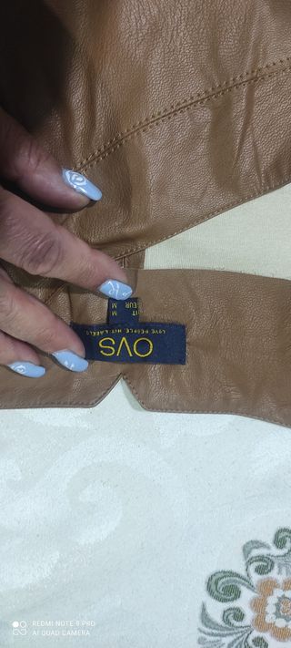 Gonna midi in similpelle