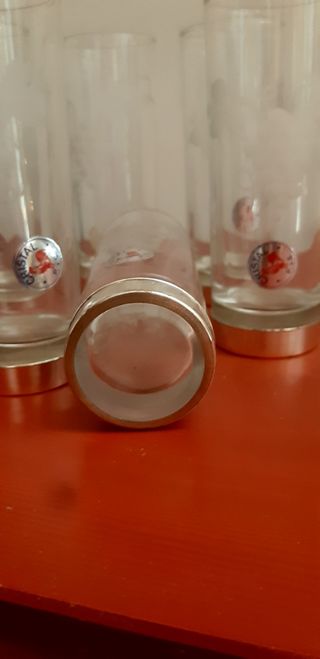 Bicchieri da champagne in cristallo e argento 