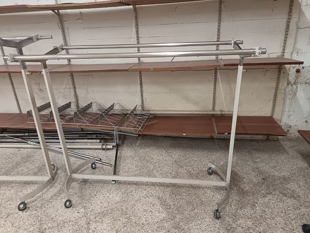 3 ripiani in metallo - argento