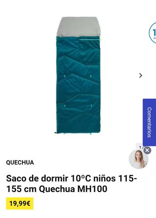 Saco dormir niño Quechua MH100 10º