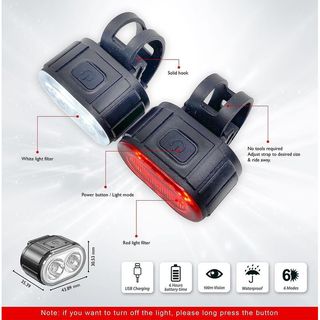 Luz Trasera y Delantera Bicicleta