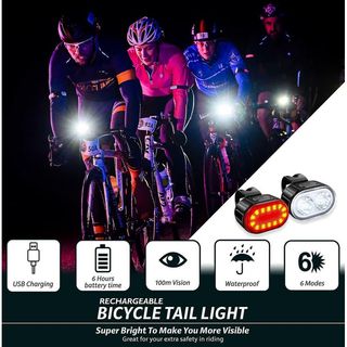 Luz Trasera y Delantera Bicicleta