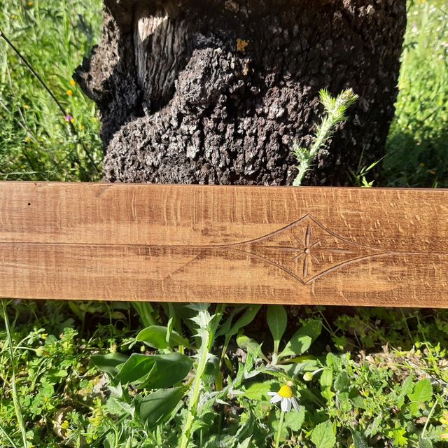 Cabecero madera antiguo restaurado. OFERTA!!