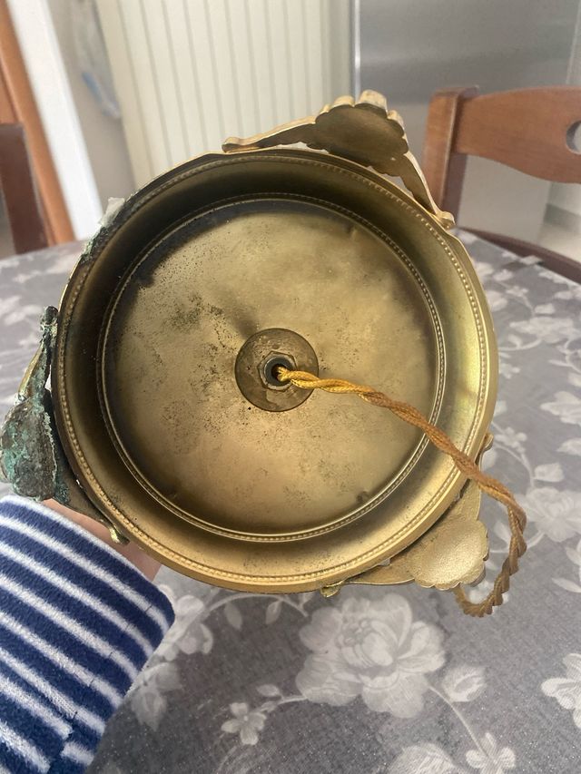 Lampada vintage in Limonge e ottone