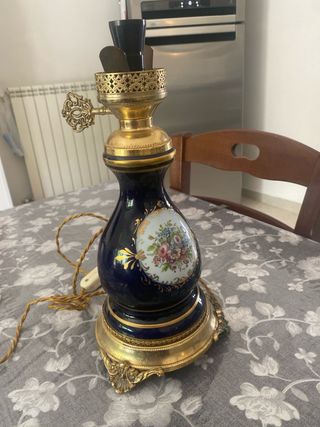Lampada vintage  in Limonge e ottone