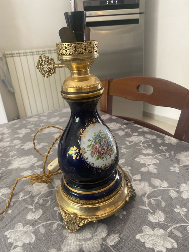 Lampada vintage in Limonge e ottone