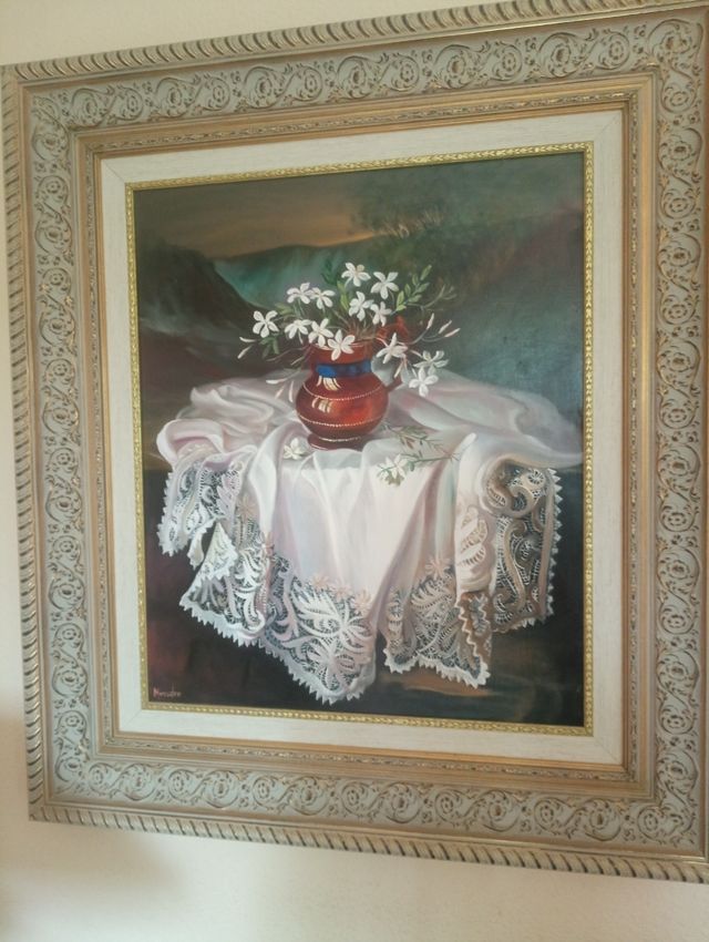 Quadro con firma ad olio