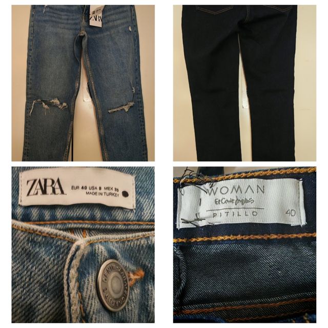 Pack pantalones vaqueros Zara -Woman 40 
