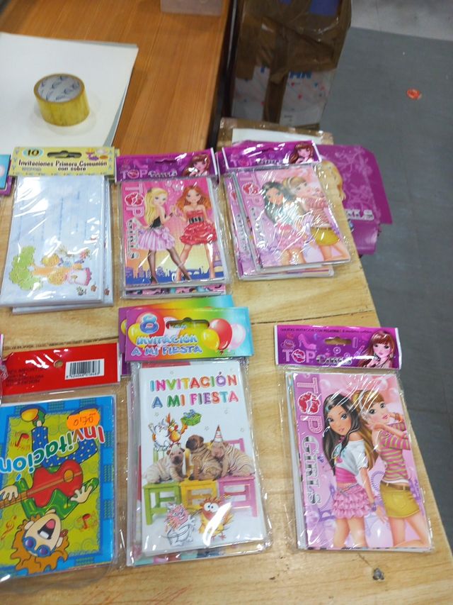 Invitaciones fiestas infantiles - 20 sobres