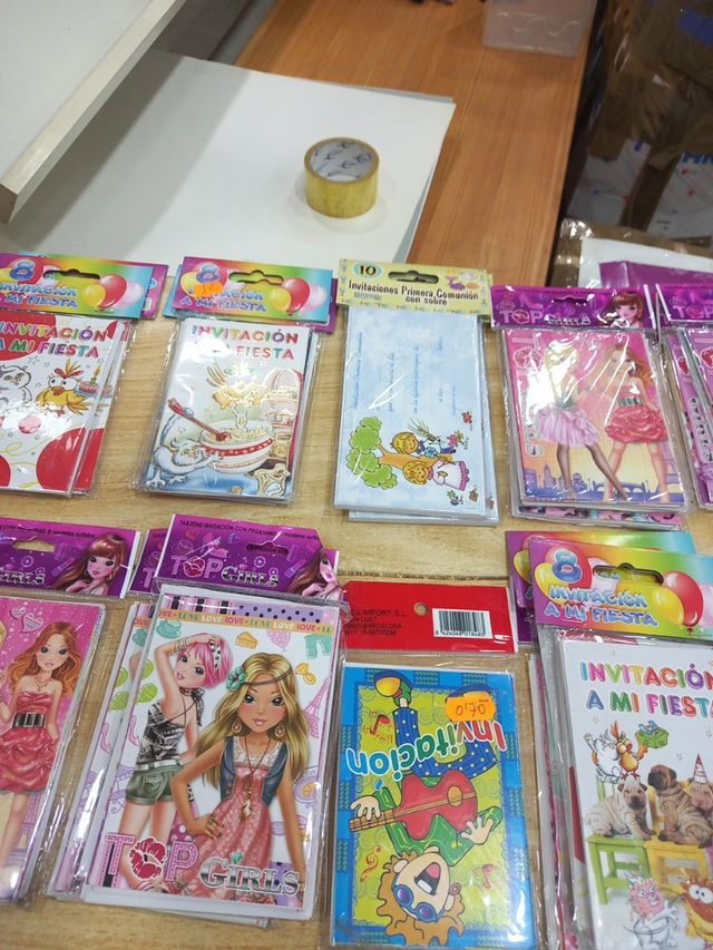 Invitaciones fiestas infantiles - 20 sobres