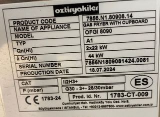 FREIDORA A GAS CON MUEBLE - OFGI8090